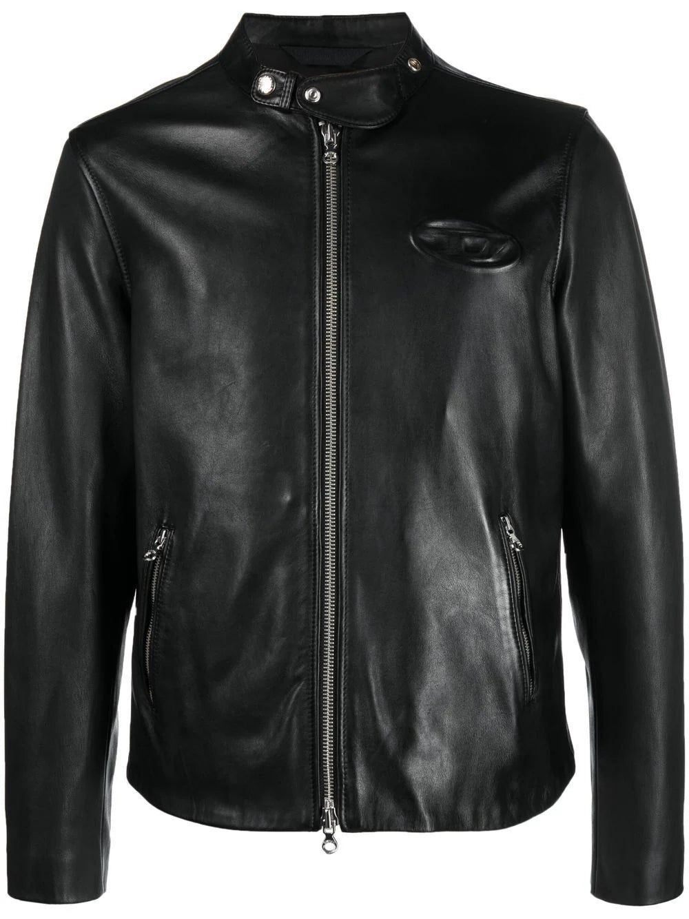 Diesel L-Metal zip-up sheepskin jacket