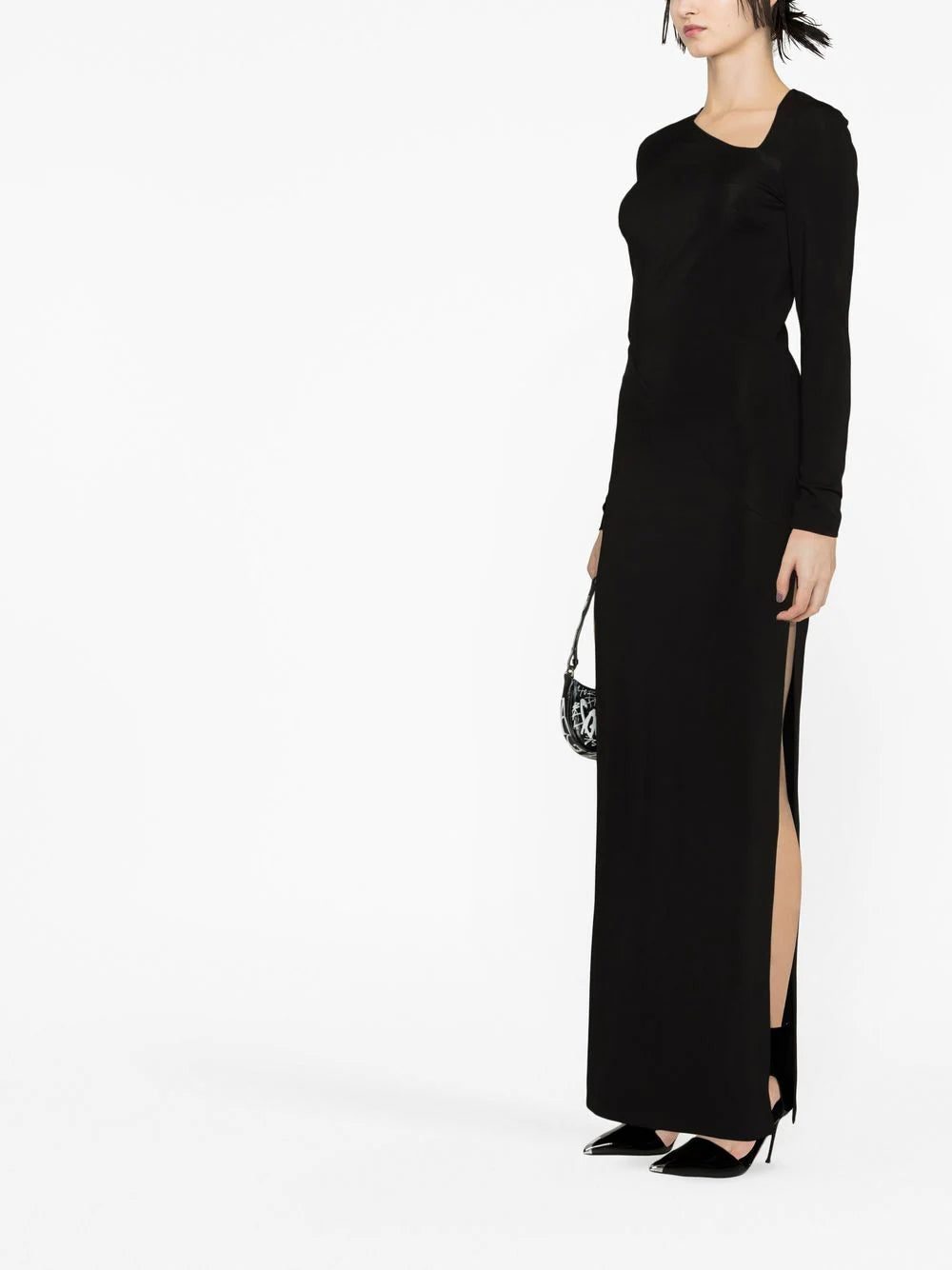 Givenchy asymmetric-neck side-slit dress - Image 2