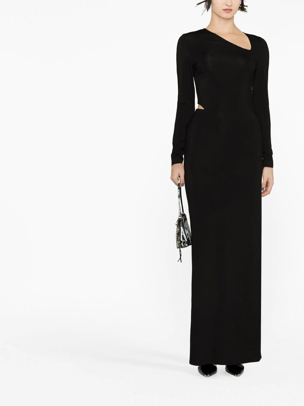 Givenchy asymmetric-neck side-slit dress - Image 4