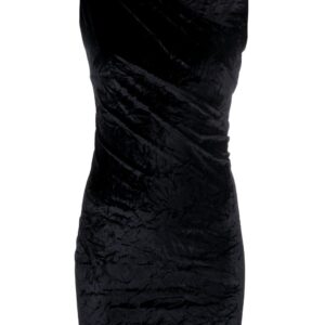 Versace velvet-effect sleeveless minidress