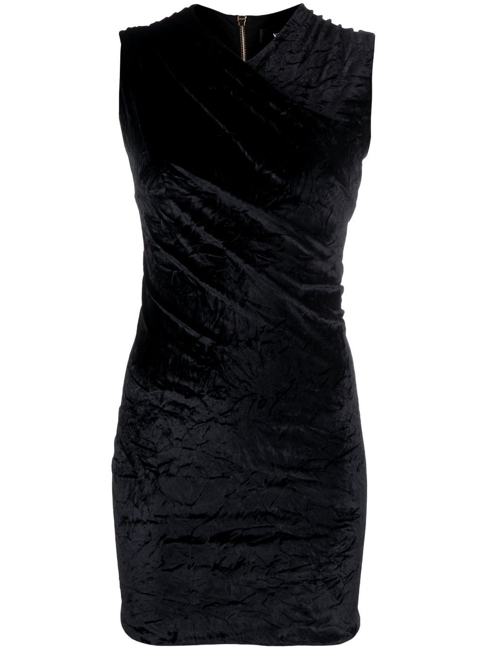 Versace velvet-effect sleeveless minidress