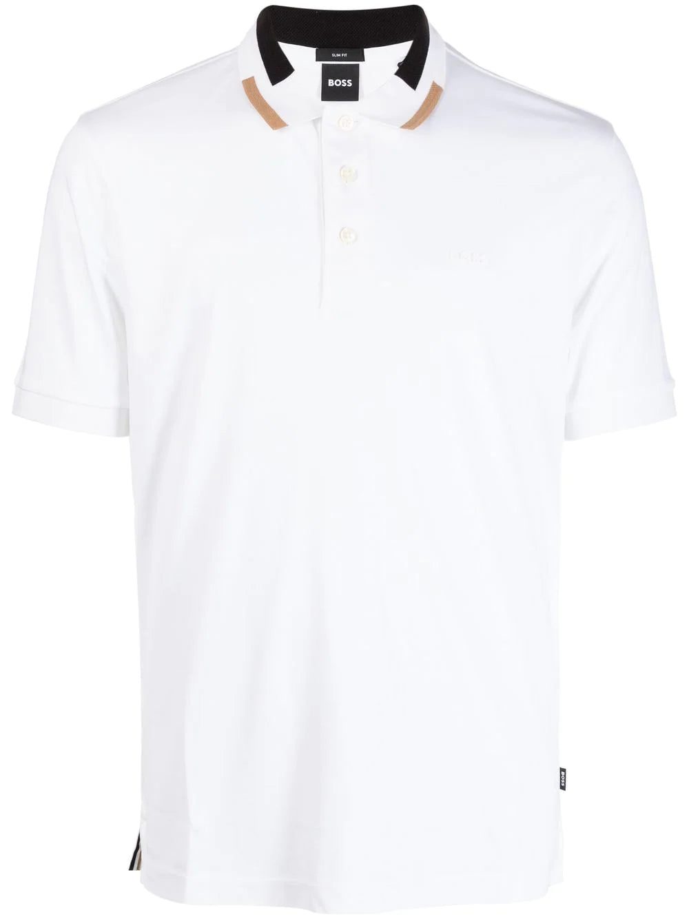 BOSS logo-embroidered polo shirt