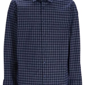 BOSS  check-pattern cotton shirt