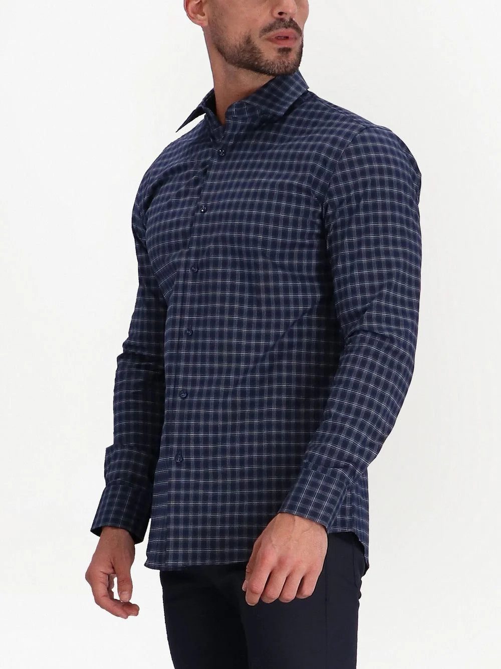 BOSS check-pattern cotton shirt - Image 3