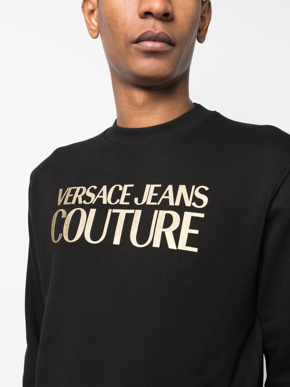 Versace Jeans Couture foil logo-print sweatshirt - Image 4