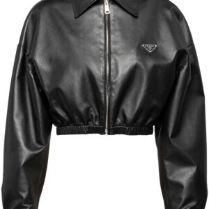 Prada  cropped leather jacket