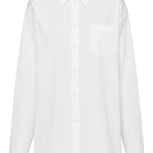 Prada triangle-logo poplin shirt