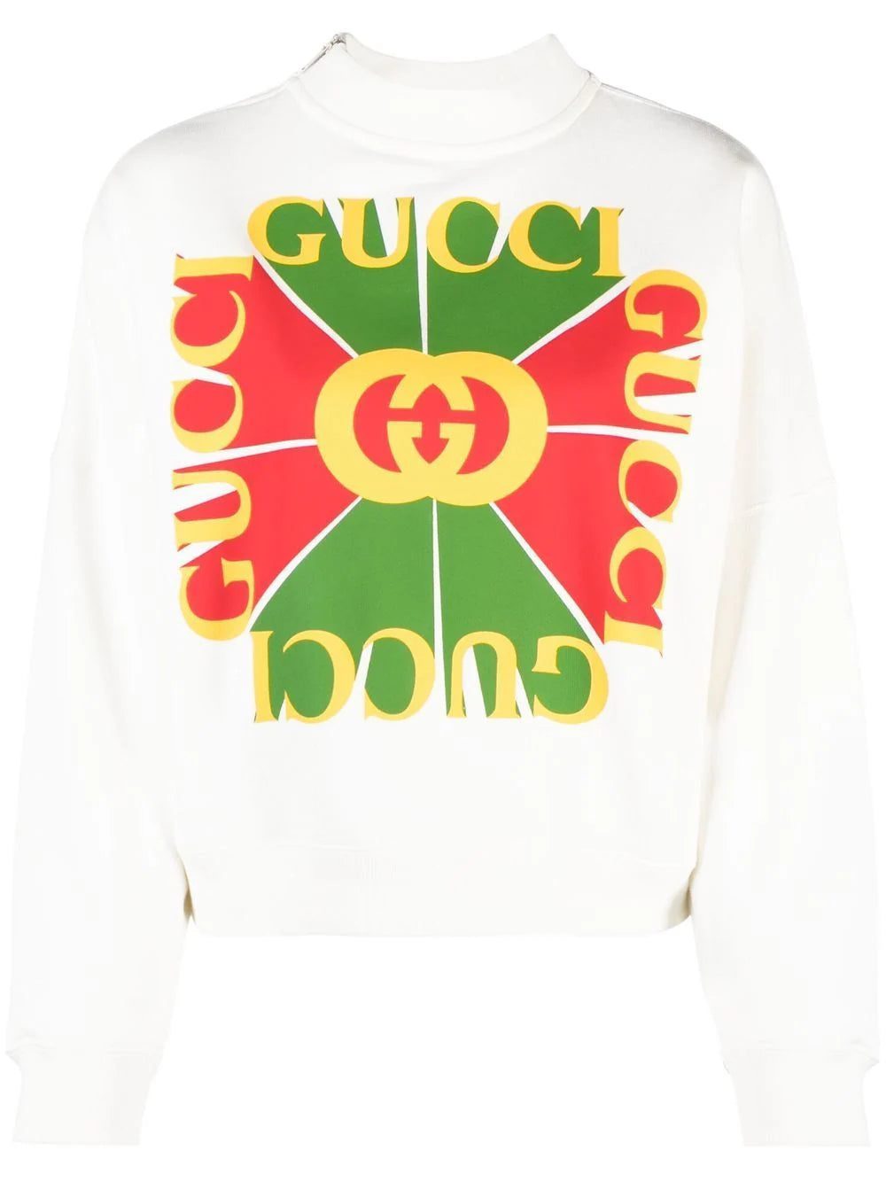 Gucci logo-print high-neck sweatshirt