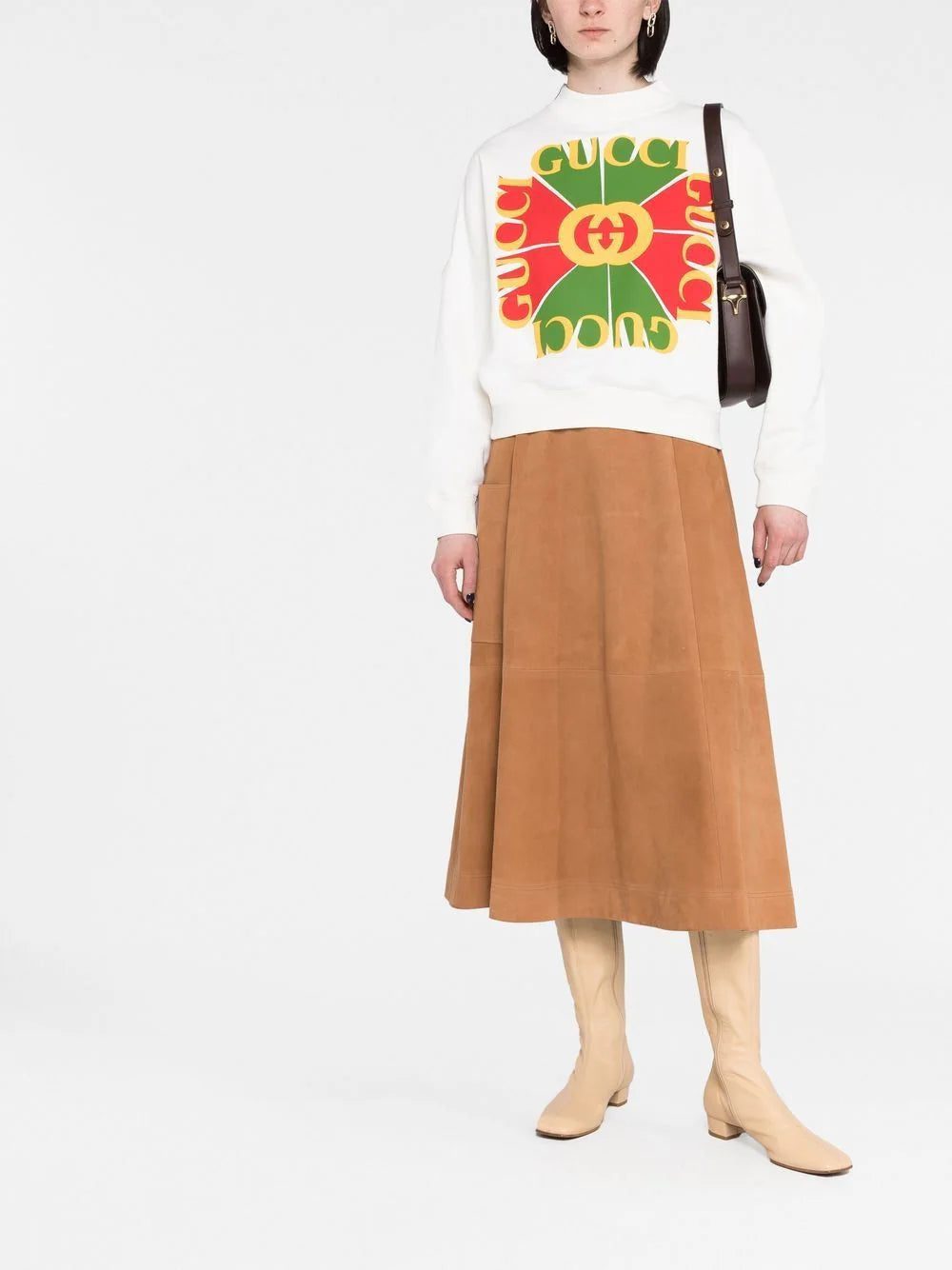 Gucci logo-print high-neck sweatshirt - Image 2