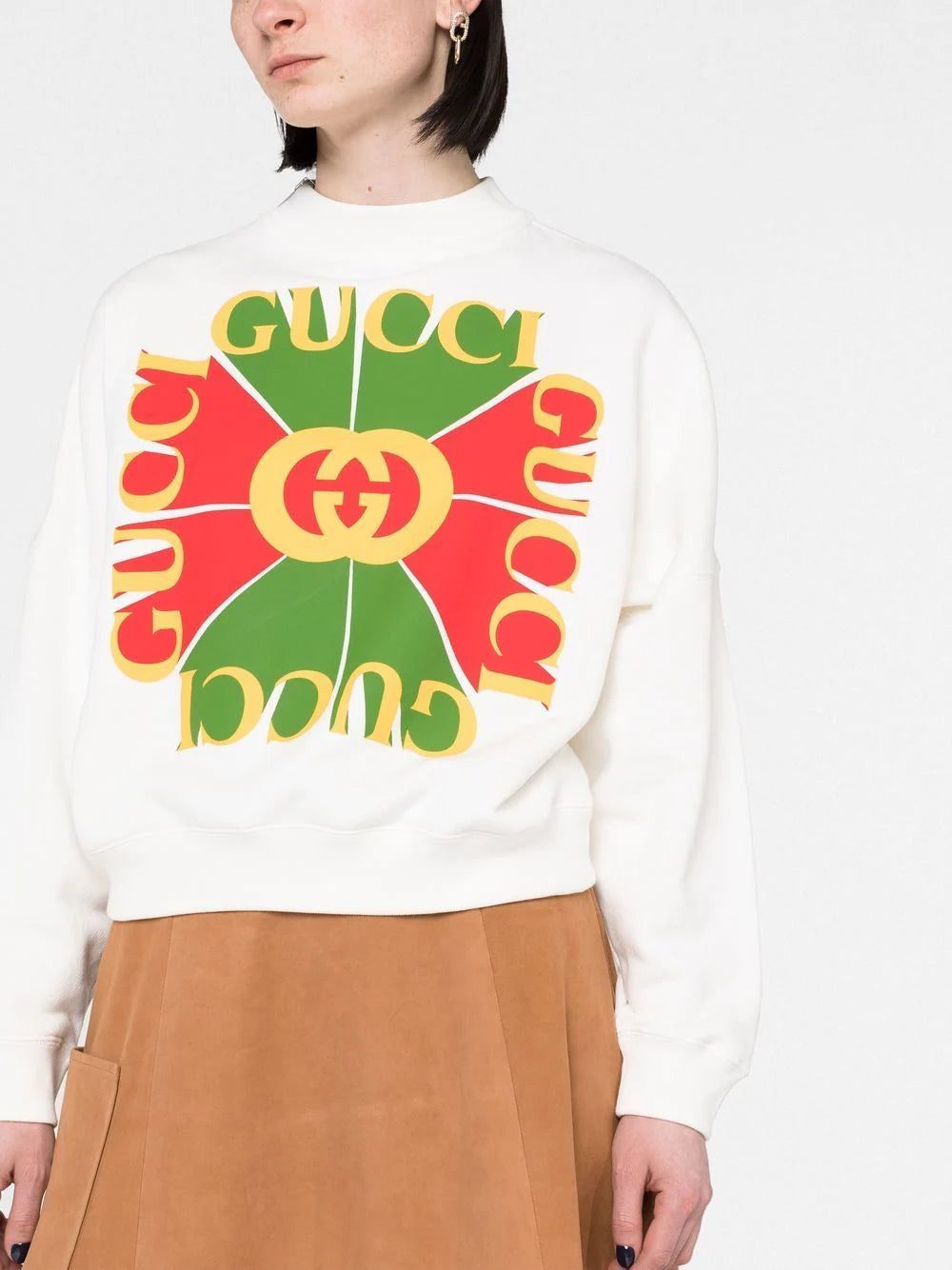 Gucci logo-print high-neck sweatshirt - Image 3