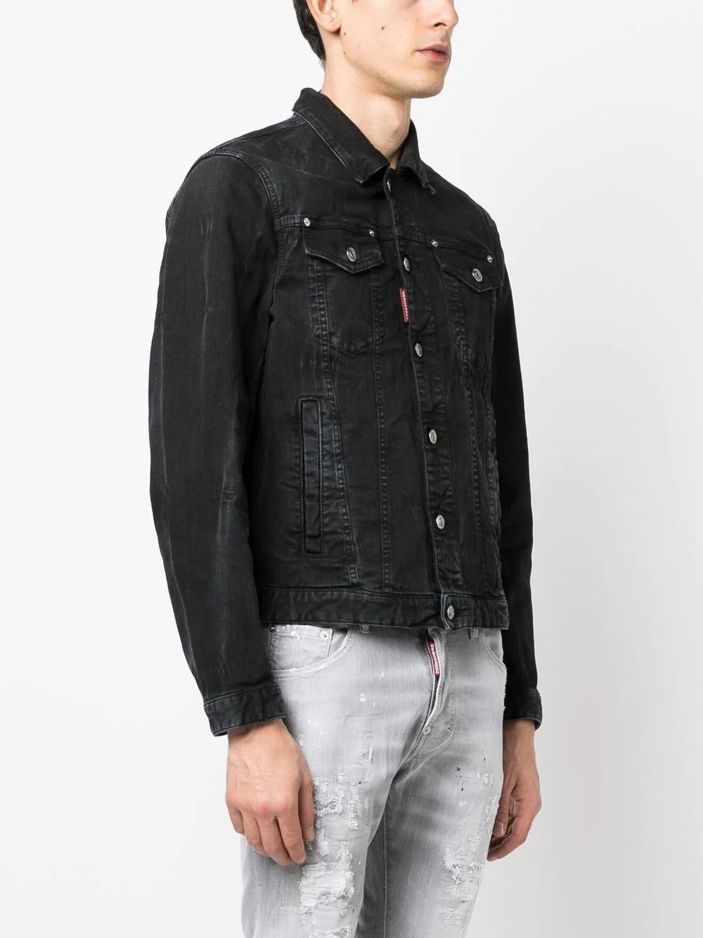 Dsquared2 buttoned denim jacket - Image 3