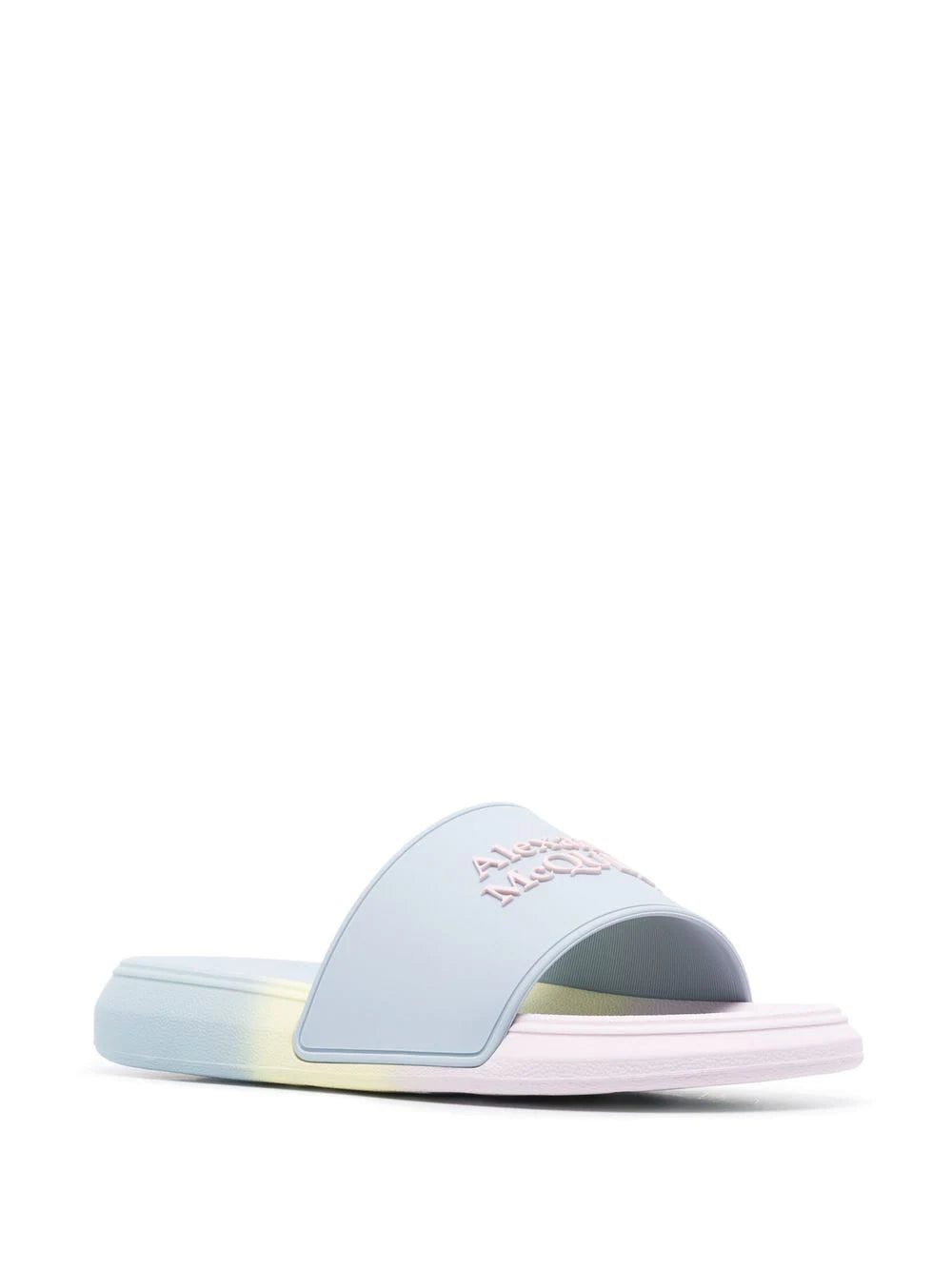 Alexander McQueen logo-patch open-toe slides - Image 2