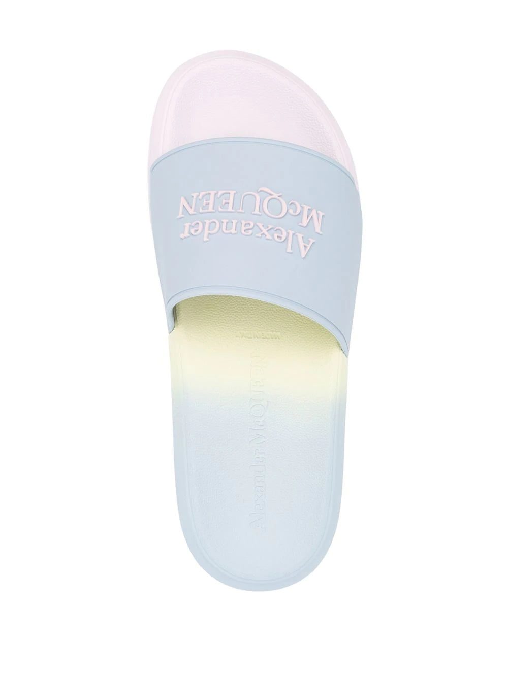 Alexander McQueen logo-patch open-toe slides - Image 4