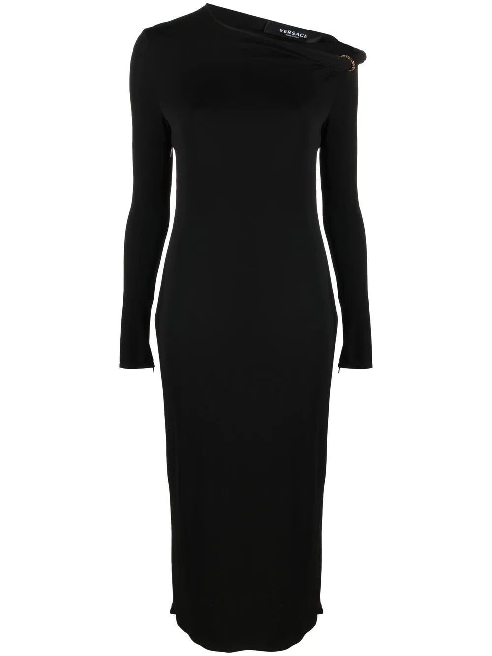 Versace long-sleeve midi dress