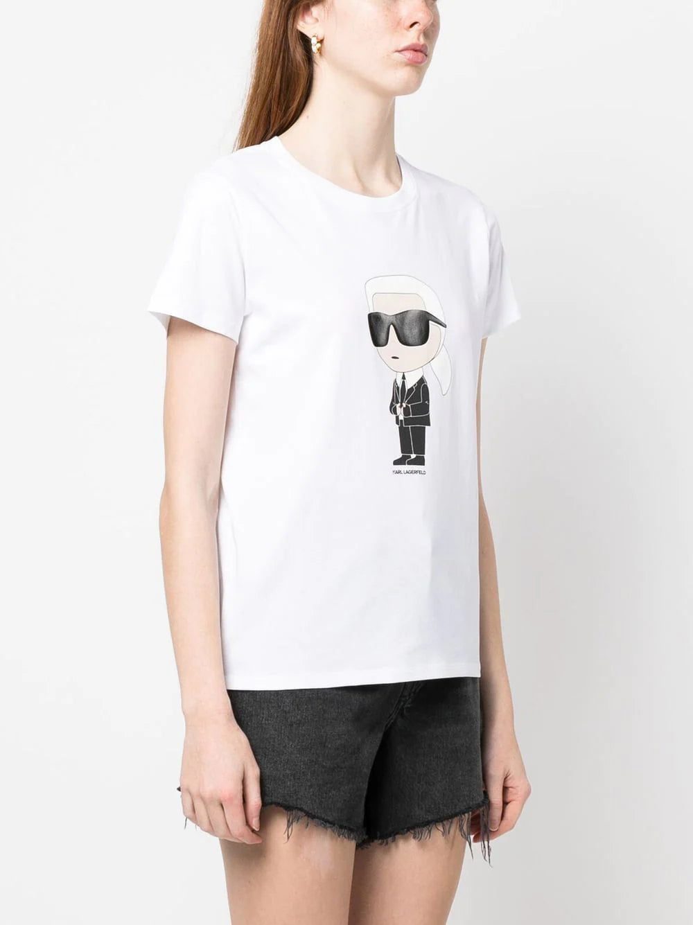 Karl Lagerfeld K/Ikonik logo-print T-shirt - Image 3
