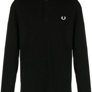 Fred Perry crest-motif polo shirt