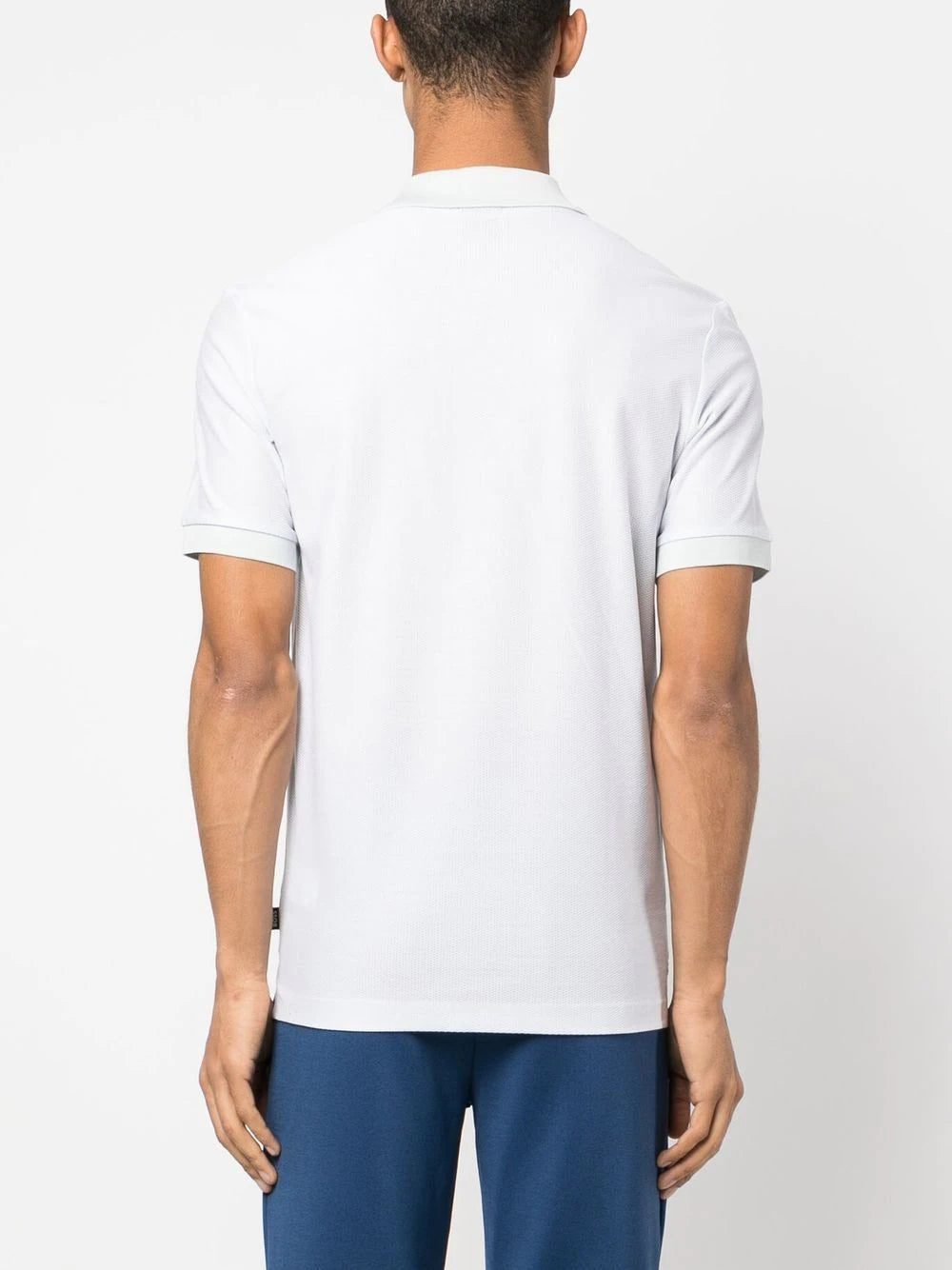 BOSS zip-up piqué polo shirt - Image 3