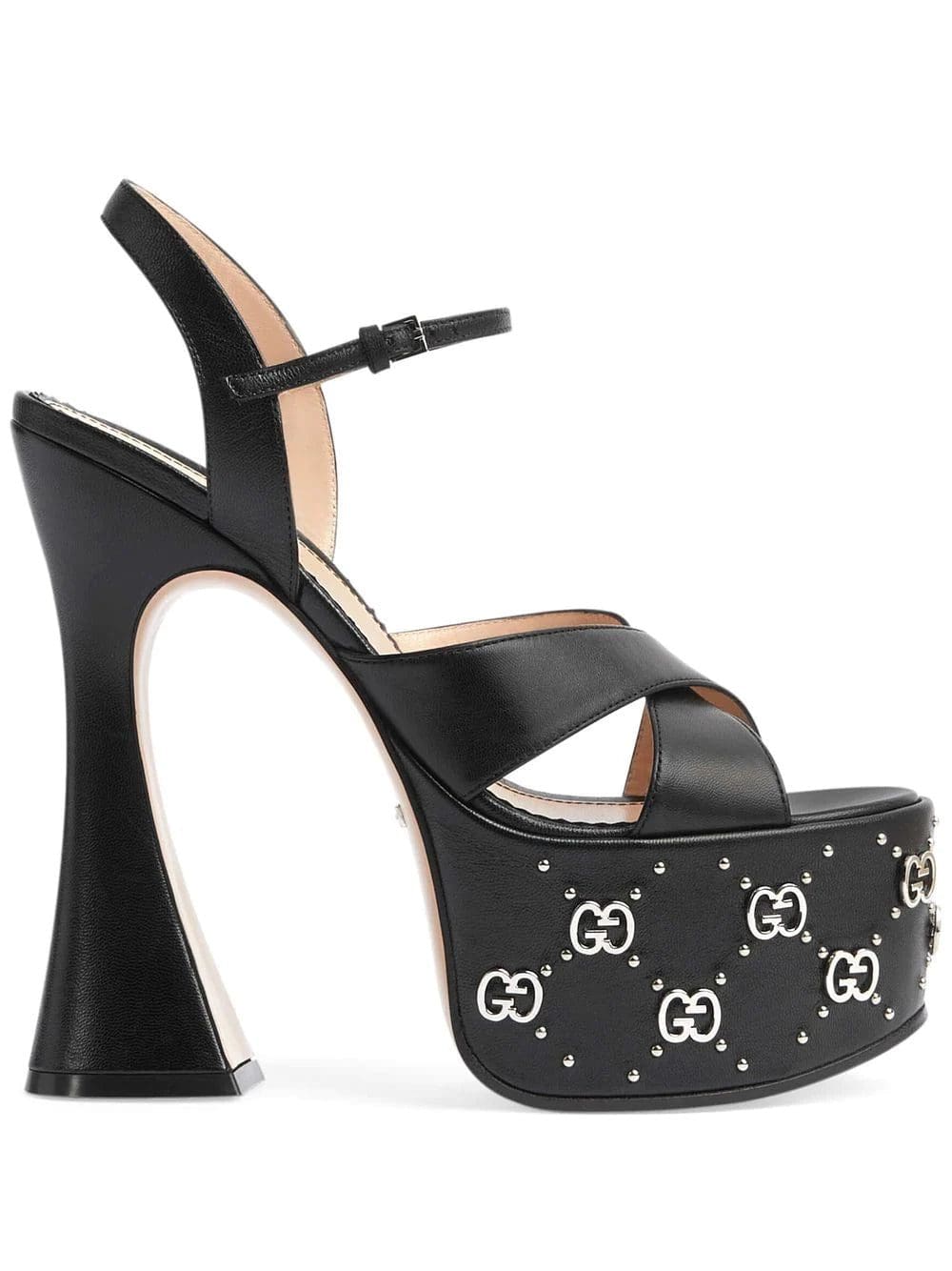 Gucci GG stud-detailed platform sandals