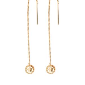 Versace  Medusa chain-link drop earrings