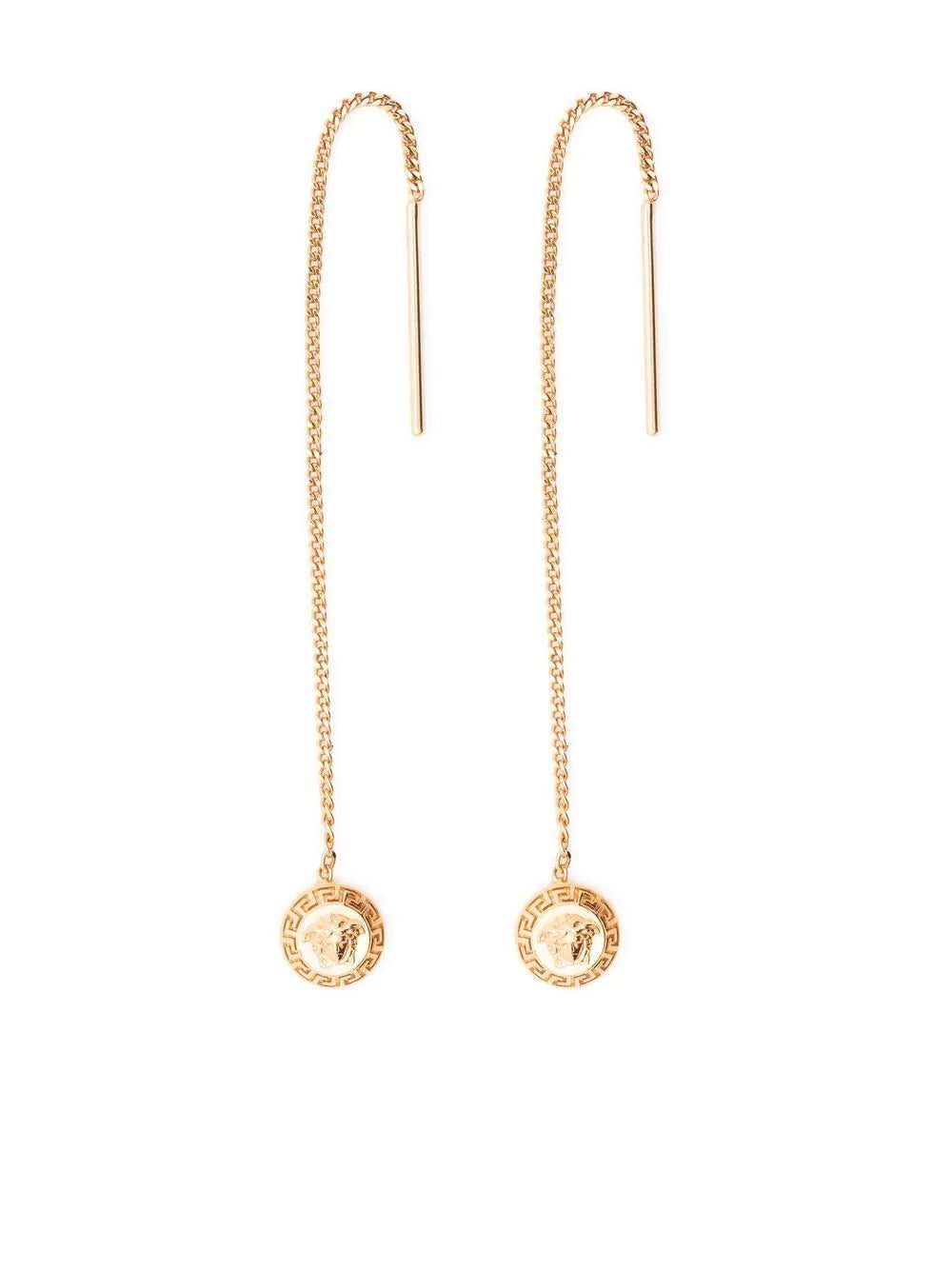 Versace Medusa chain-link drop earrings