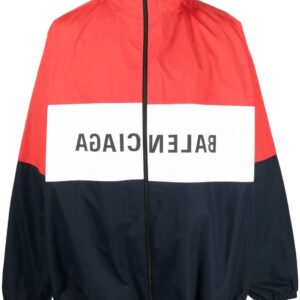 Balenciaga  logo-print zip-up jacket