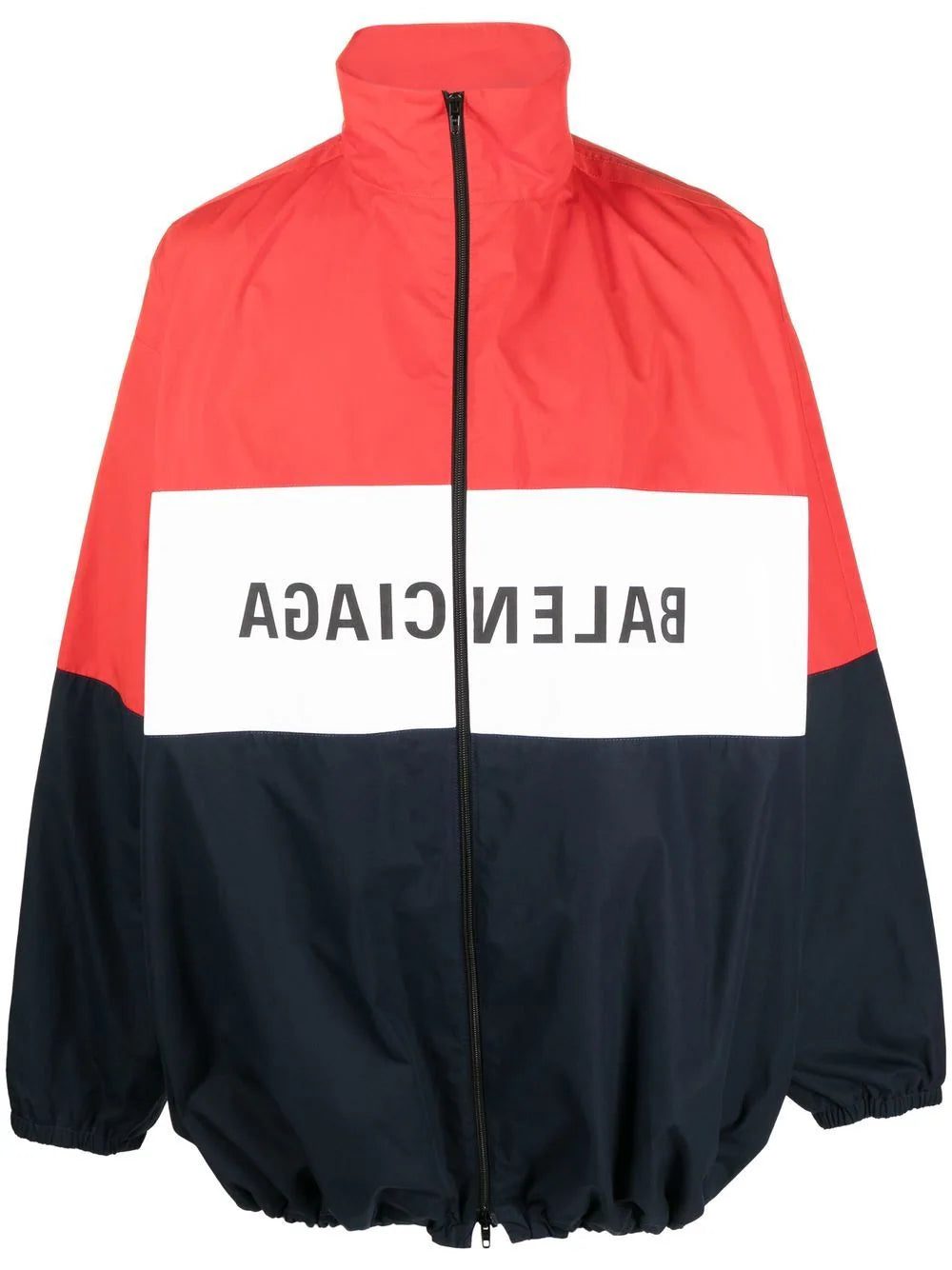 Balenciaga logo-print zip-up jacket