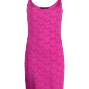 Versace  La Greca-pattern knitted dress