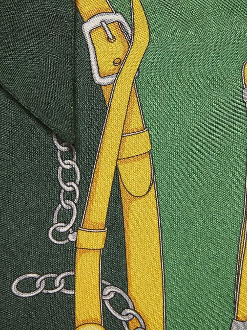 Gucci Harness-print silk shirt - Image 4