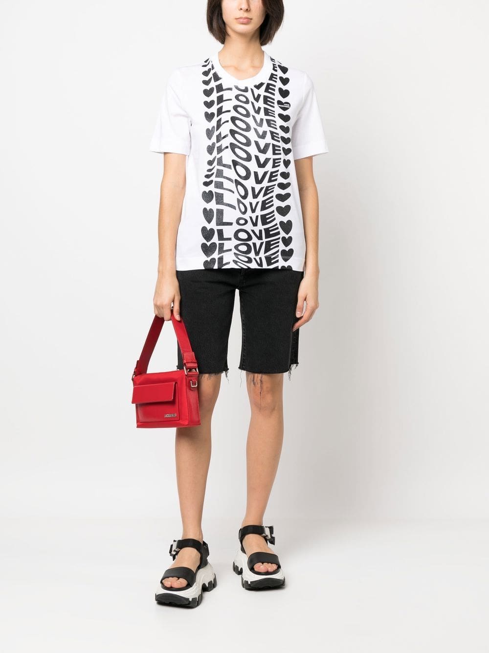 Love Moschino logo-print short-sleeve T-shirt - Image 2