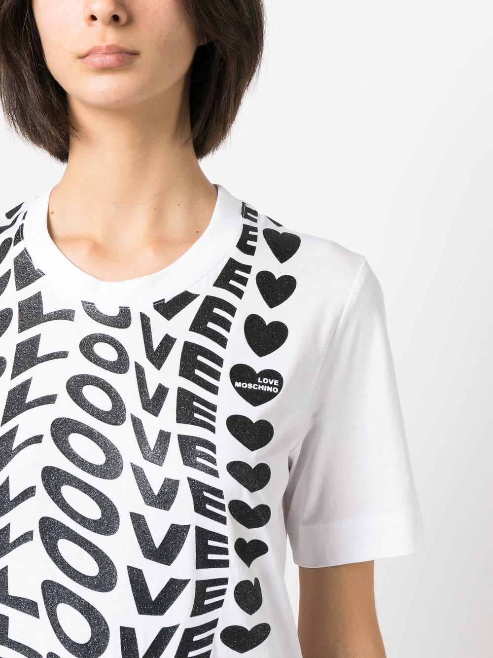Love Moschino logo-print short-sleeve T-shirt - Image 5