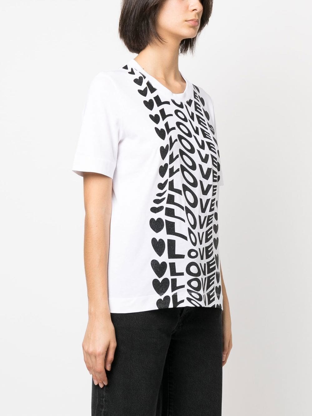 Love Moschino logo-print short-sleeve T-shirt - Image 3