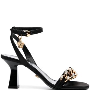 Versace  Medusa chain mid-heel sandals