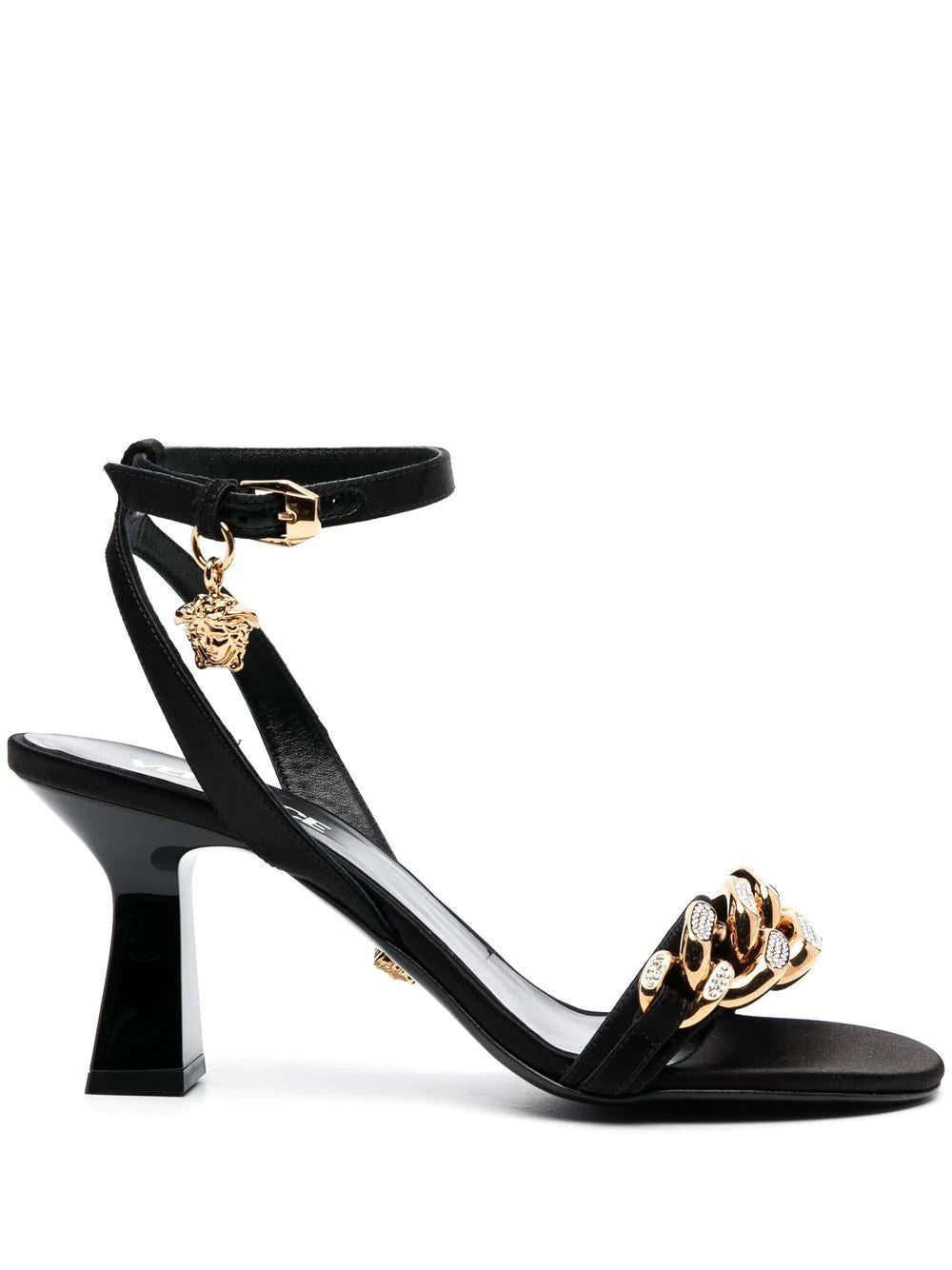 Versace Medusa chain mid-heel sandals