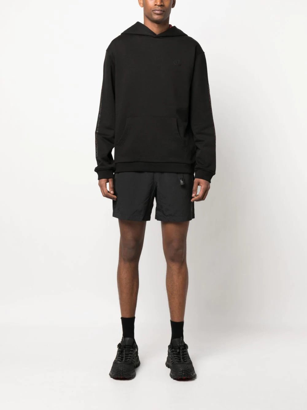 Moncler logo-print sleeve hoodie - Image 2