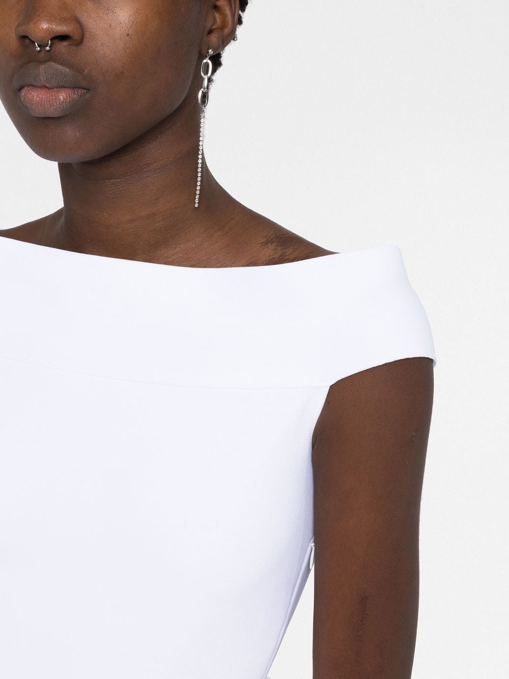 Alexander McQueen off-shoulder minidress - Image 3