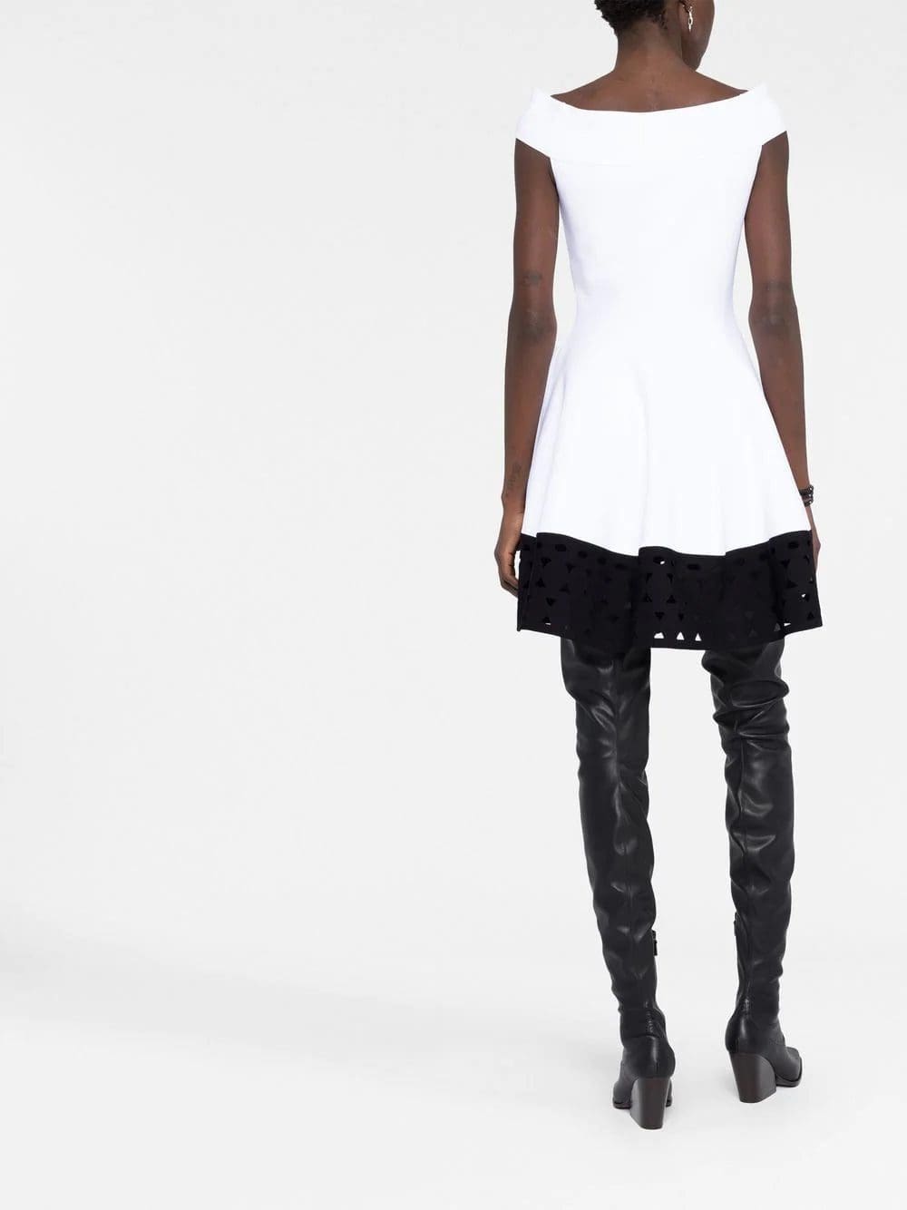 Alexander McQueen off-shoulder minidress - Image 4