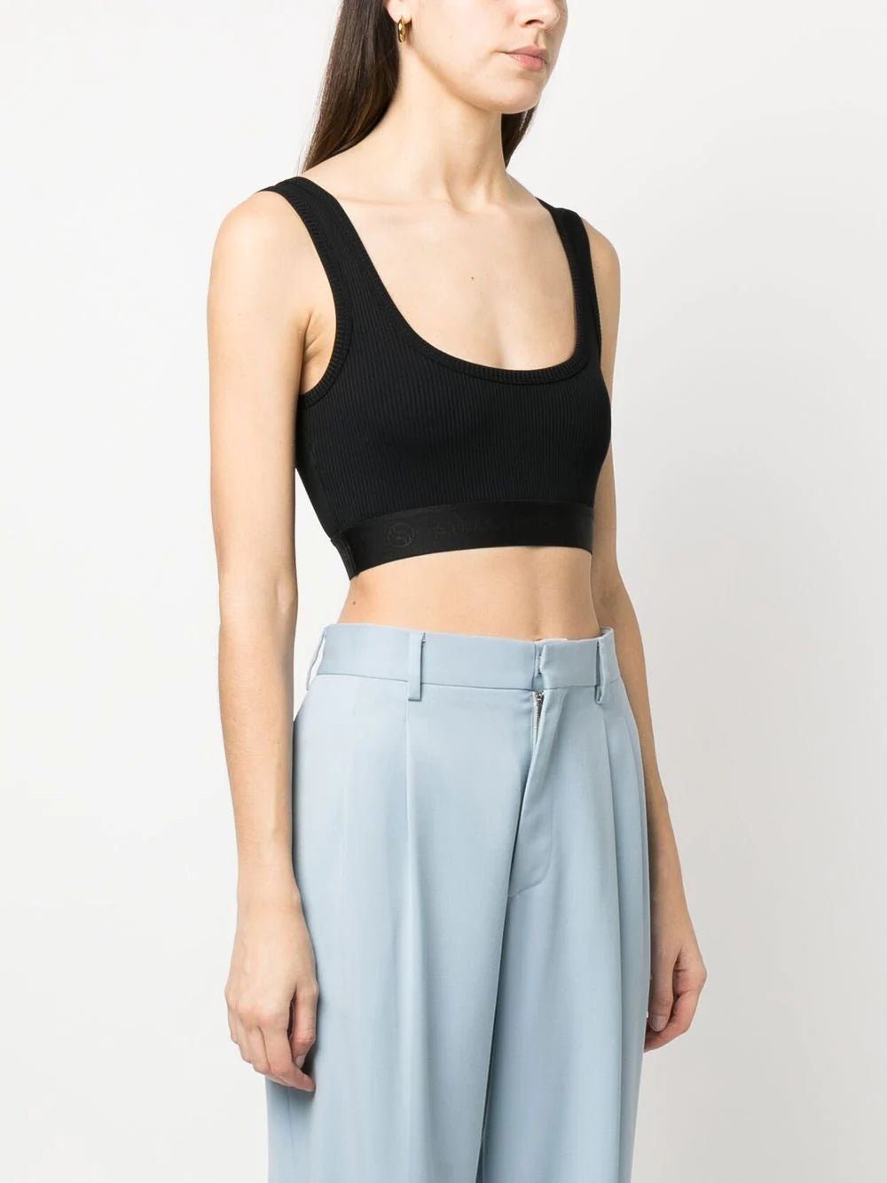 Stella McCartney fine-ribbed cropped vest top - Image 3