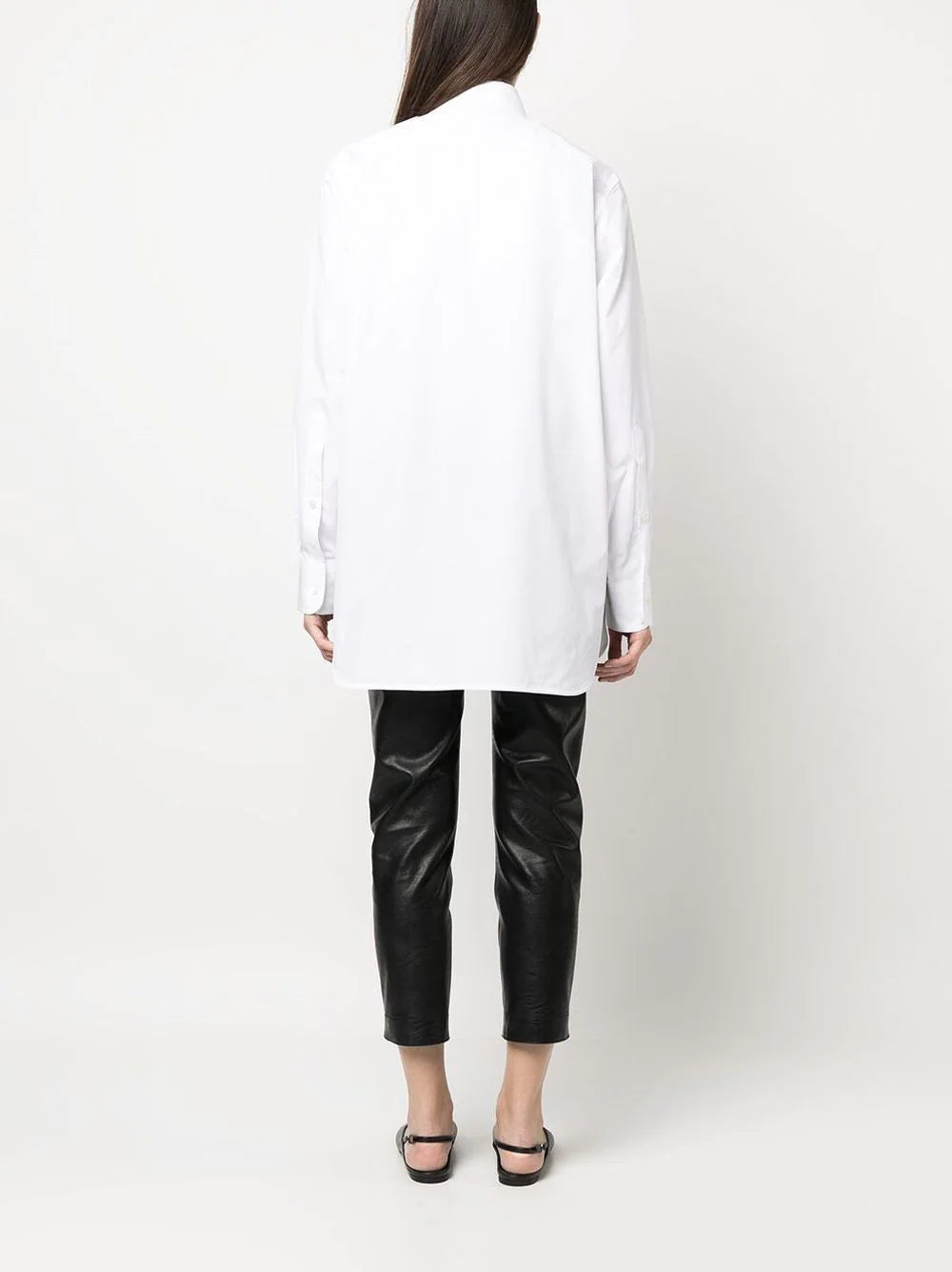 Stella McCartney crochet-patch long-sleeve shirt - Image 4