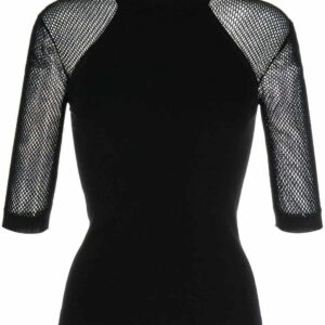 Stella McCartney mesh panelled knitted top