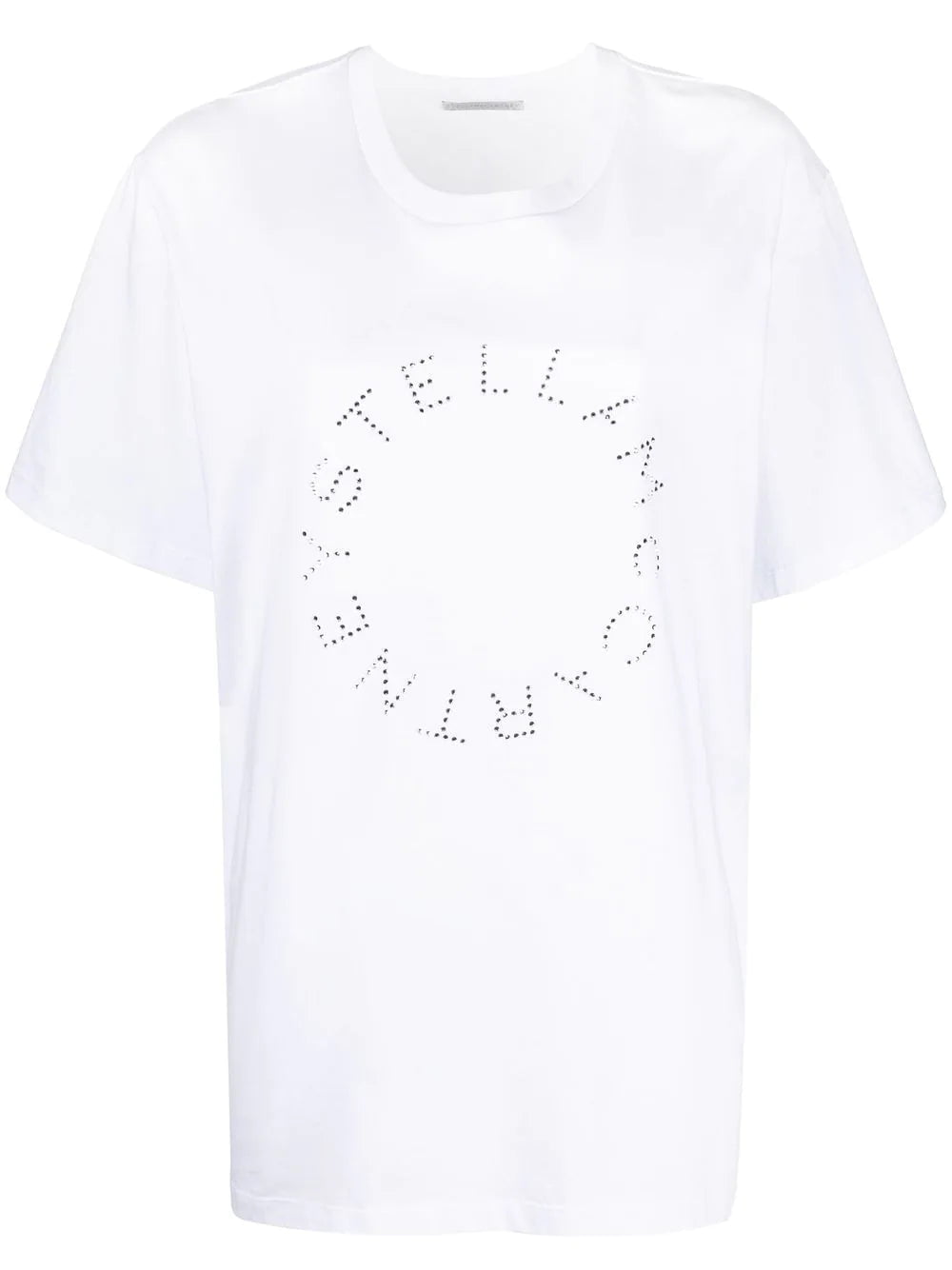 Stella McCartney rhinestone-logo short-sleeved T-shirt