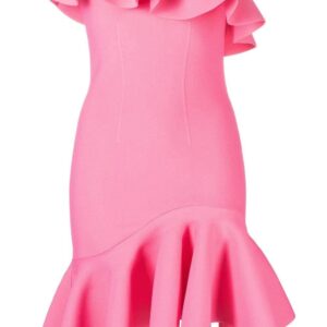 Alexander McQueen  strapless ruffled minidress