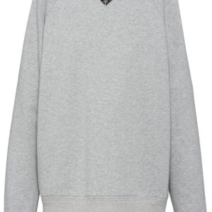 Prada triangle-logo sweatshirt
