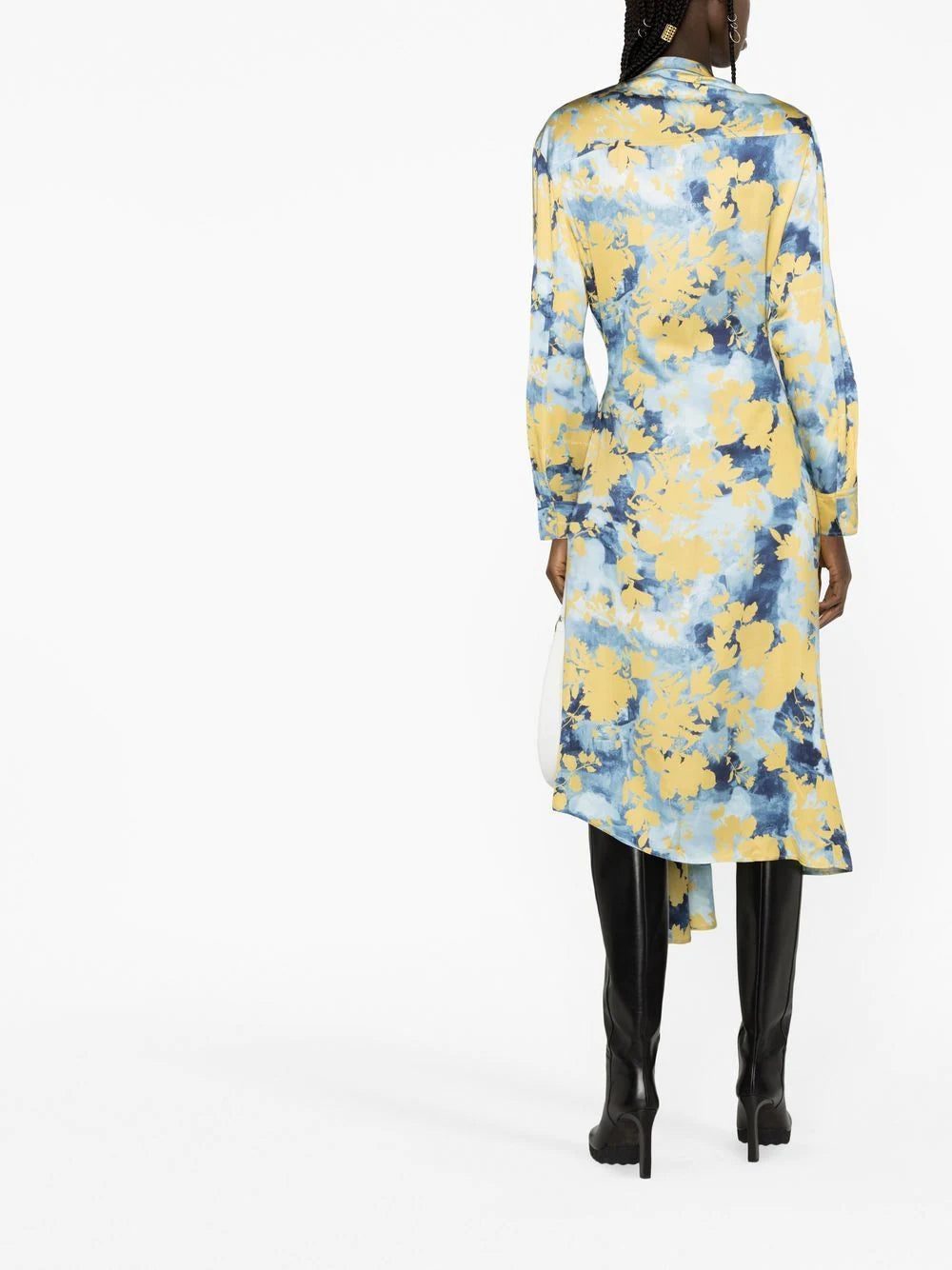 Off-White floral-print wrap shirtdress - Image 3