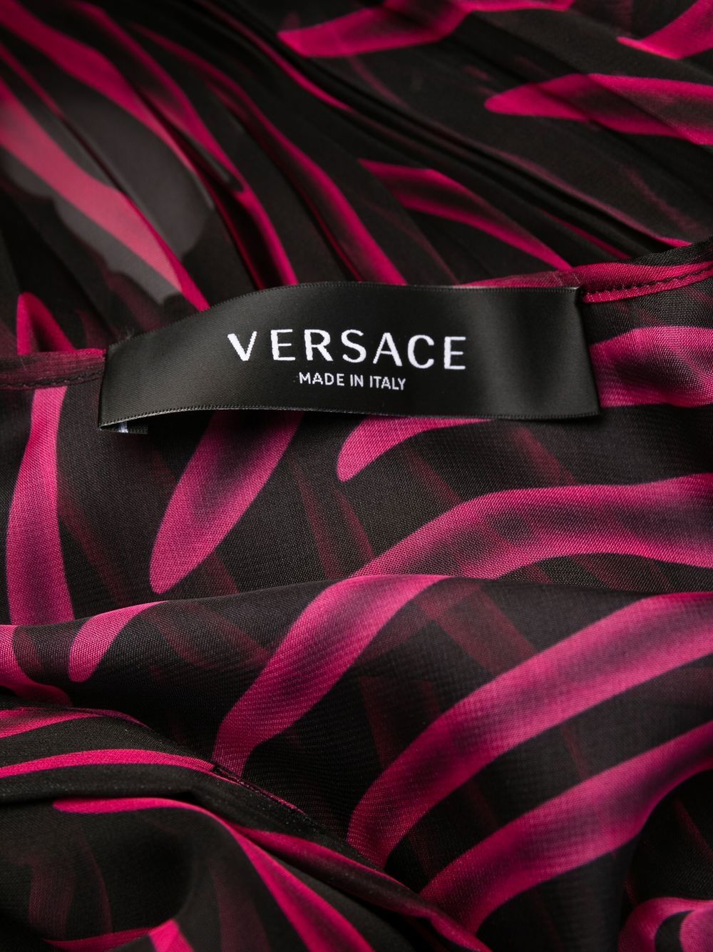 Versace abstract-print plissé dress - Image 6