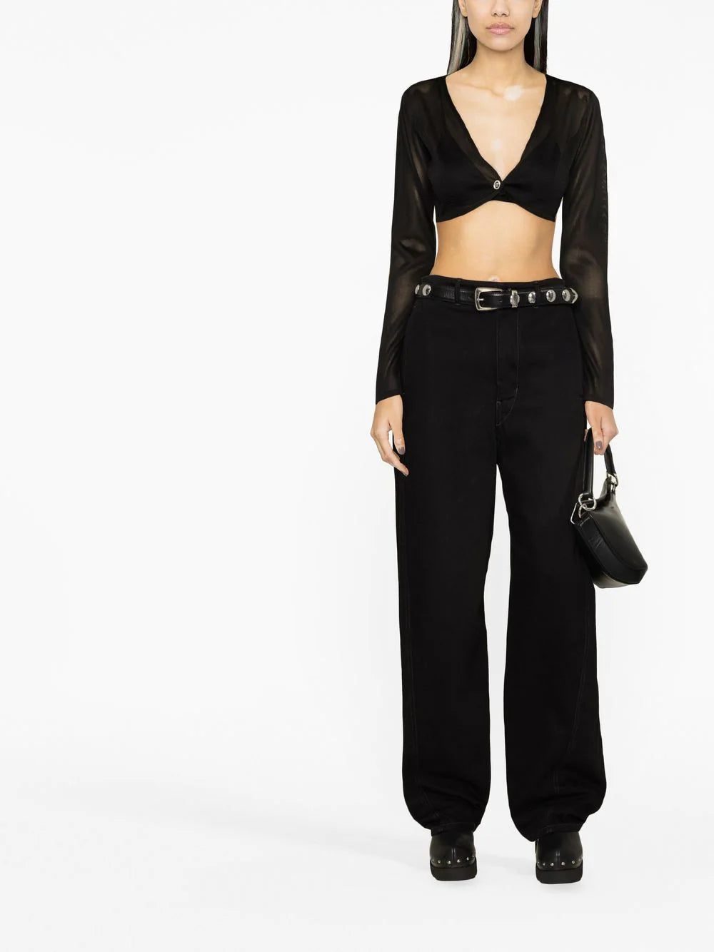 Versace Medusa cropped buttoned cardigan - Image 2