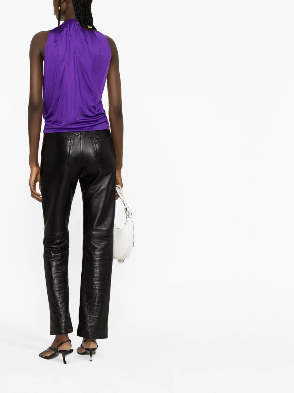 Versace slash-detail halterneck top - Image 4