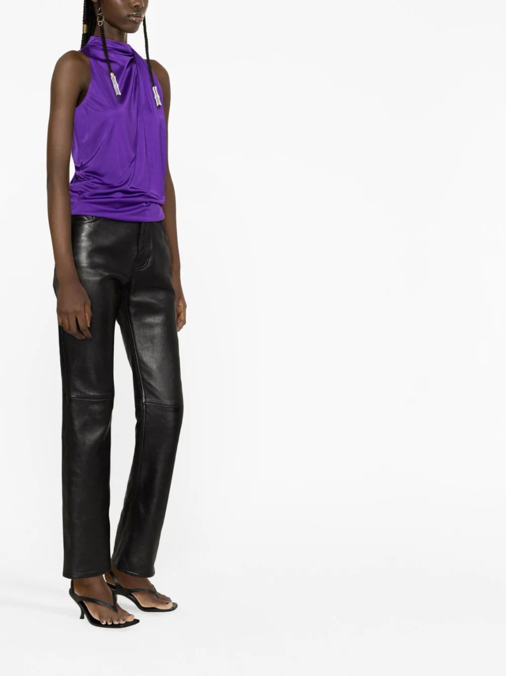 Versace slash-detail halterneck top - Image 3