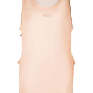 Versace  embroidered-logo detail tank top