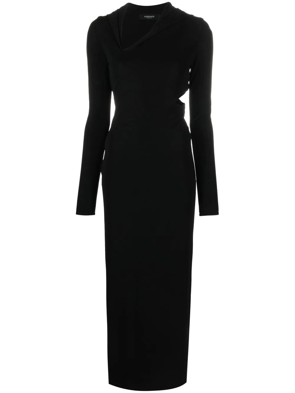 Versace cut-out hooded maxi dress