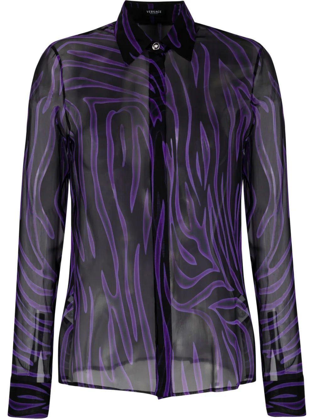 Versace striped silk blouse